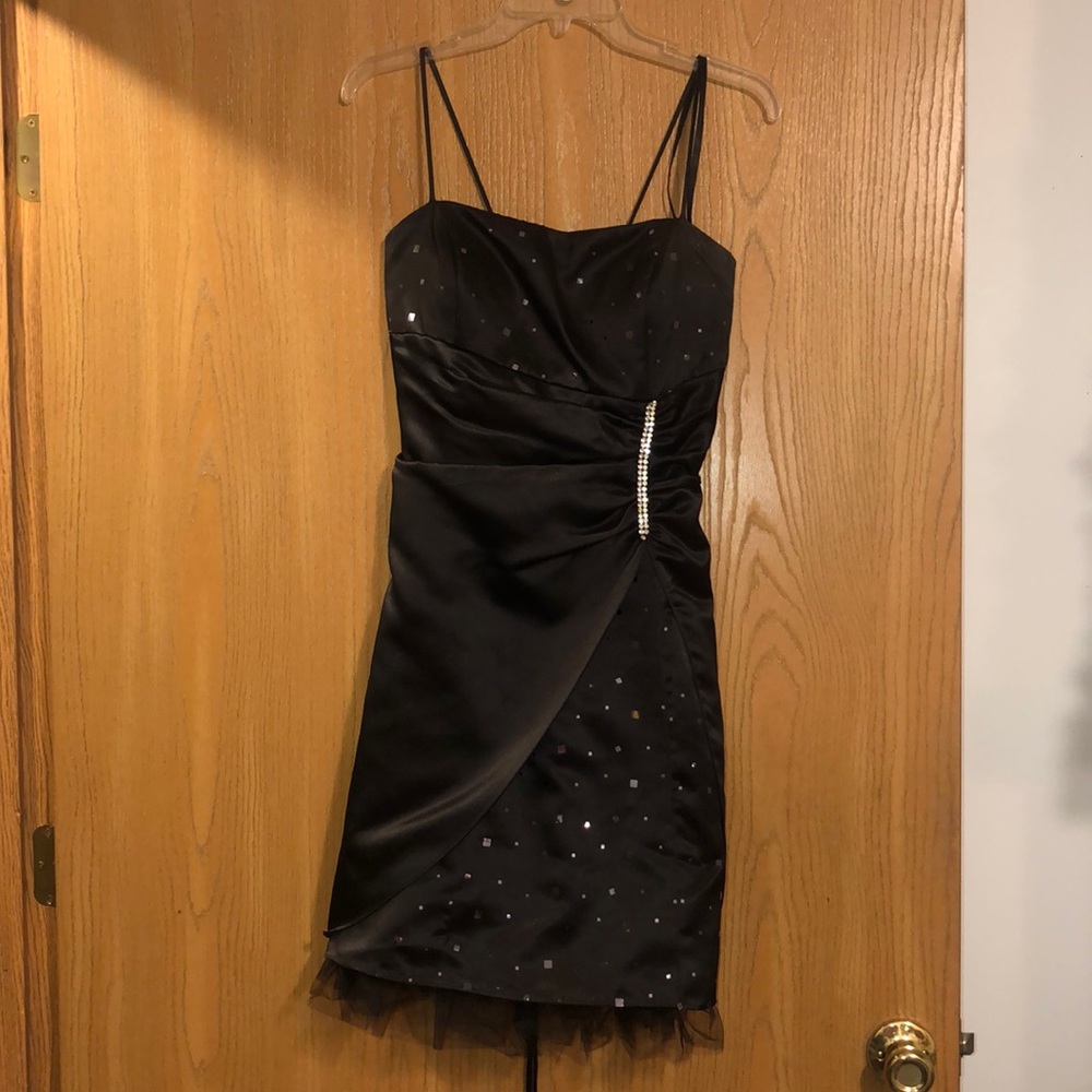 Black above the knee dress